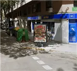 Mupi en Paseo de las Germanías esquina San Rafael, casco urbano de Gandía